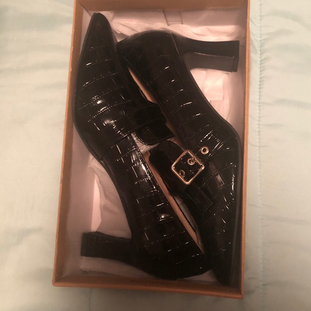 NWOT Black 3 inch high heels (Size 10 1/2) - Picture 7 of 7